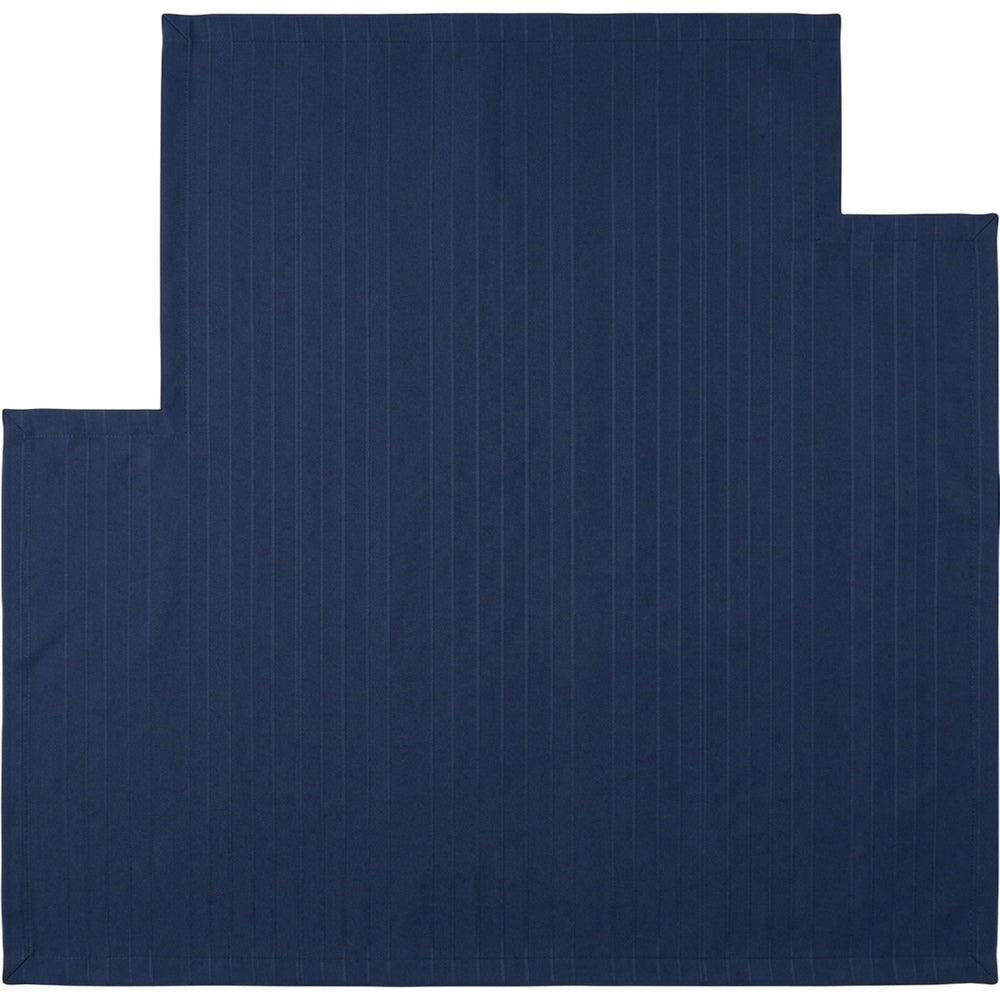 Wildpad Recycled Polyester Pinstripe Tablecloth 150 × 240 cm Midnight Blue - Product view